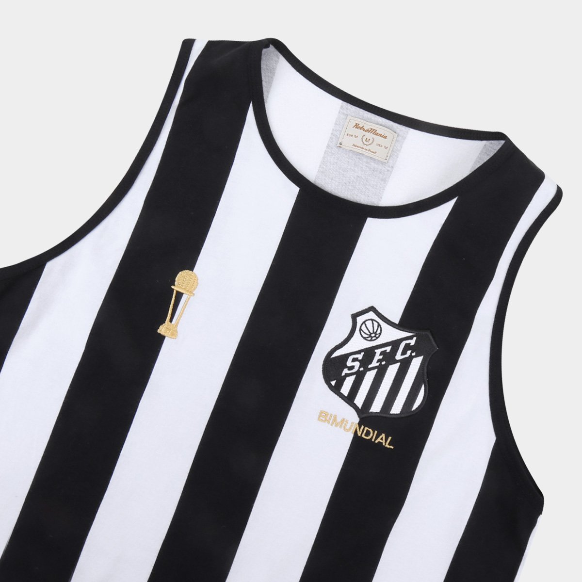 Regata Santos 1962 Bi Mundial Retrô Mania Masculina - Tam: P - 3