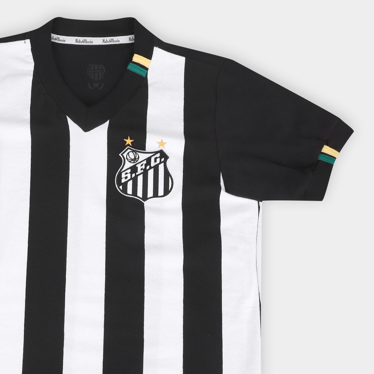 Camiseta Santos 2011 Listrada Retrômania Masculina - Tam: P - 5