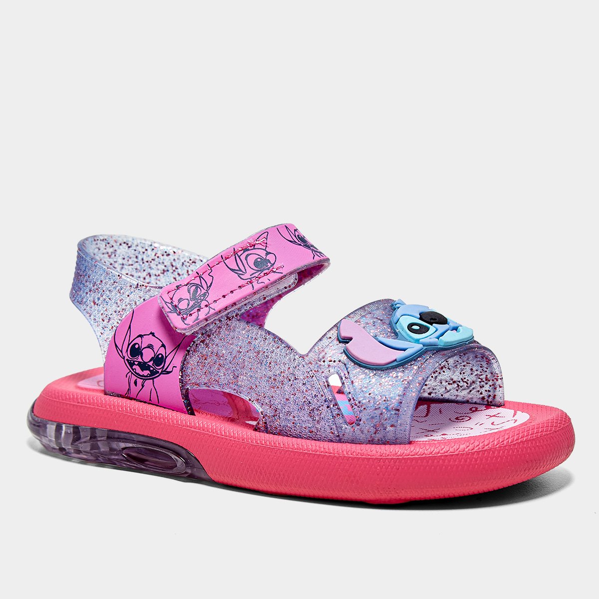 Sandália Infantil Grendene Kids Disney Led Menina - Tam: 19 - 2