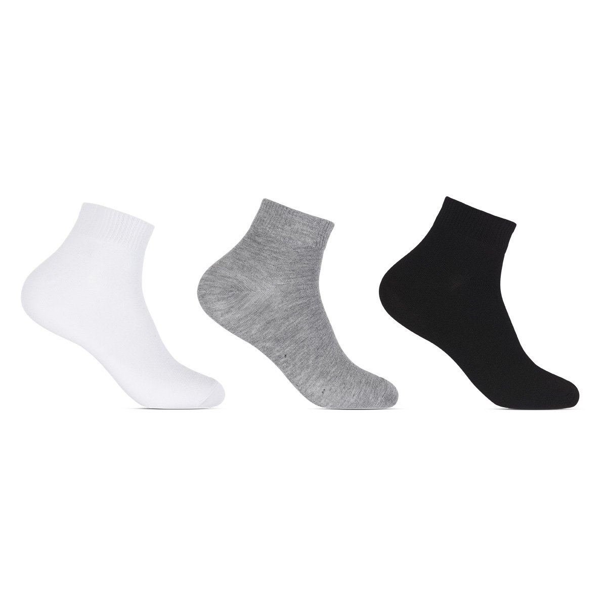 Kit Meia Altomax Cano Curto Com 3 Pares Feminina