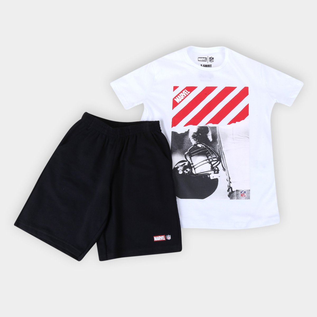 Conjunto Juvenil NFL Marvel Masculino
