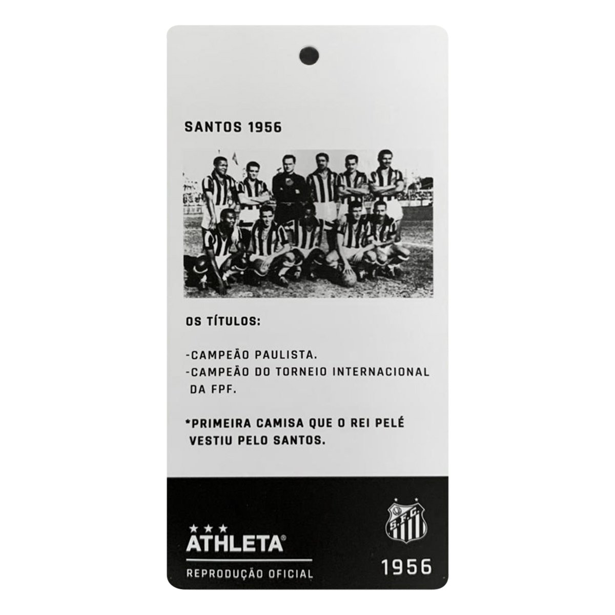 Camisa Polo Retrô Santos 1956 nº 10 Athleta Masculina - Tam: M - 3