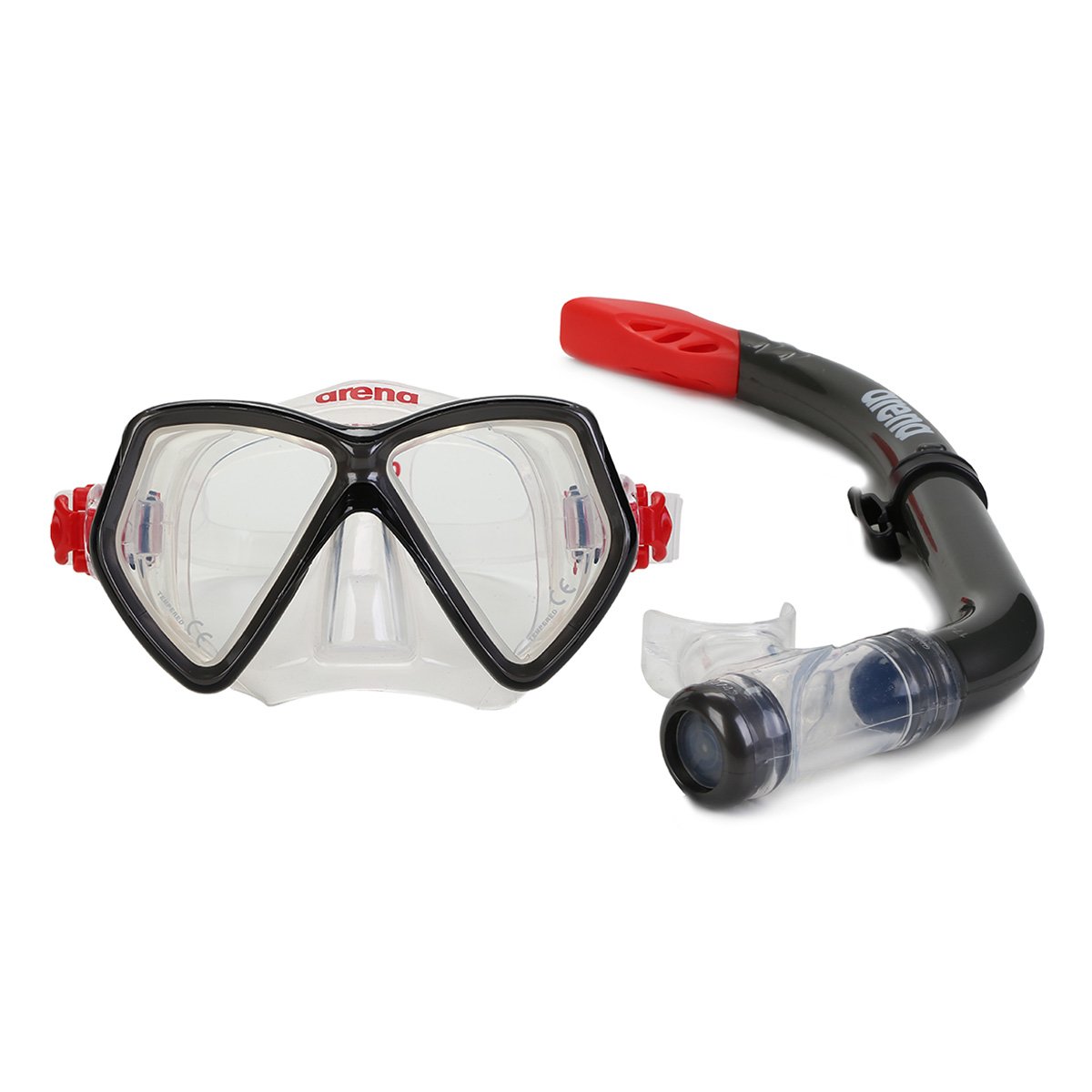 Kit Mergulho Infantil Márcara + Snorkel Arena Sea Discovery 2 Jr