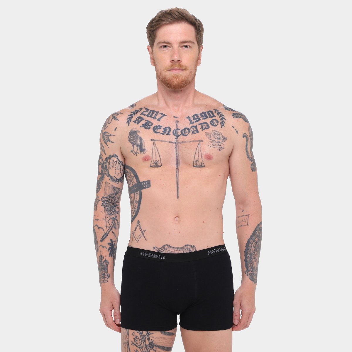 Kit Cueca Boxer Hering  3 Peças - Tam: M - 1