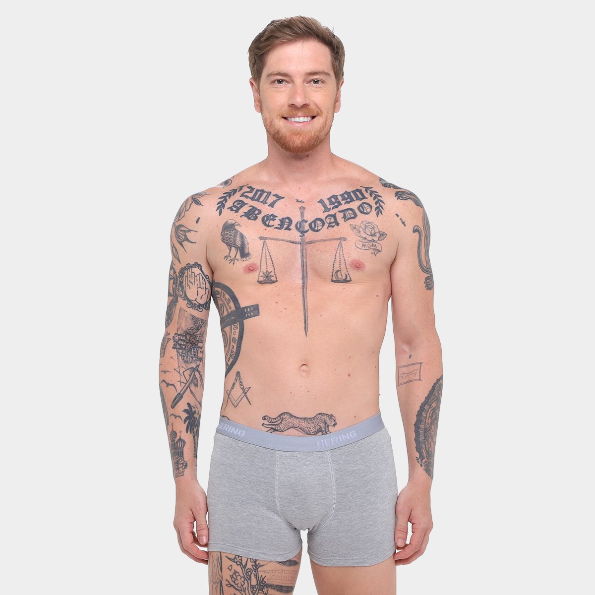 Kit Cueca Boxer Hering  3 Peças - Tam: M - 3