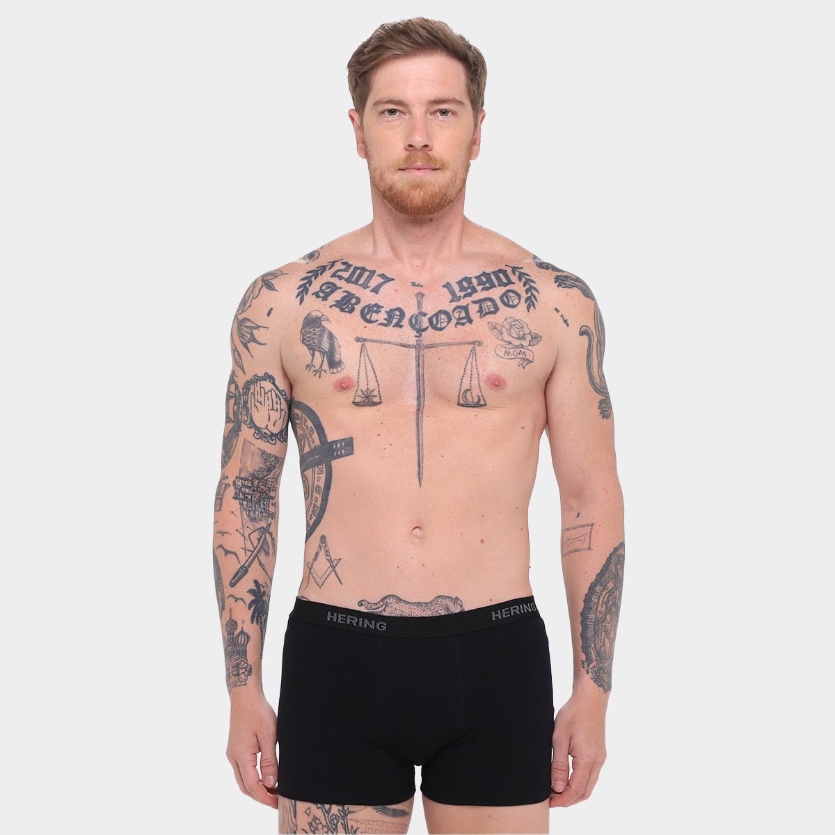 Kit Cueca Boxer Hering C 5 Peças - Tam: P - 1