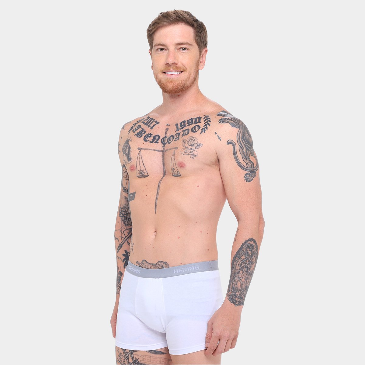 Kit Cueca Boxer Hering C 5 Peças - Tam: P - 3