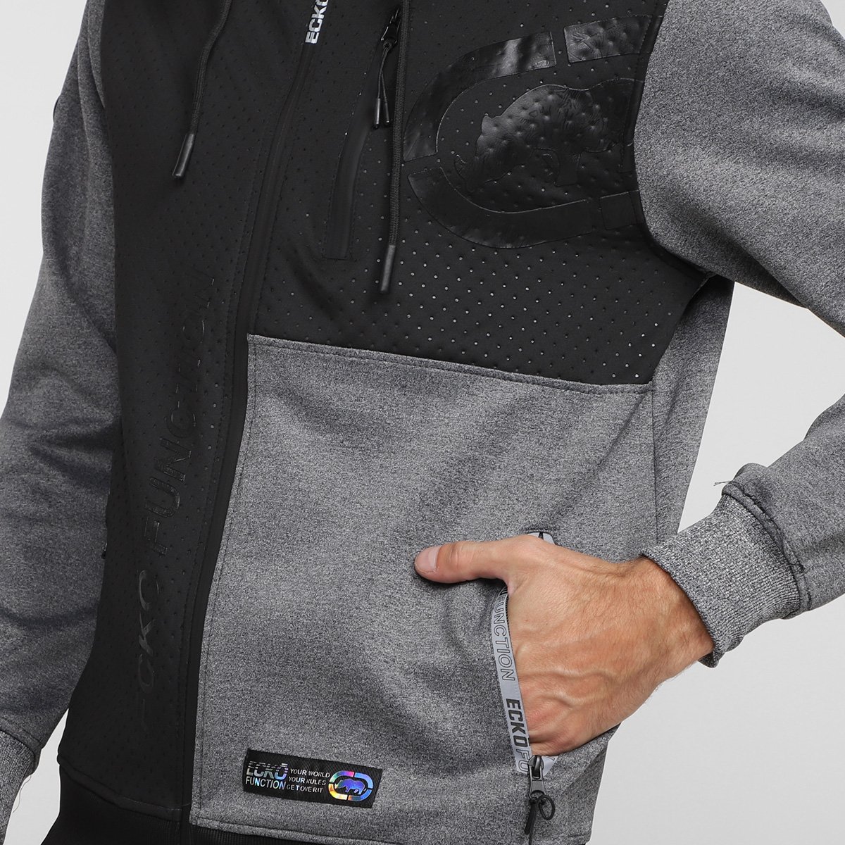 Jaqueta Ecko Estampada Com Capuz Masculina
