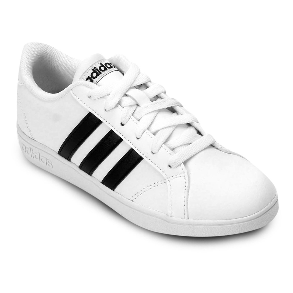 tenis de couro branco masculino adidas