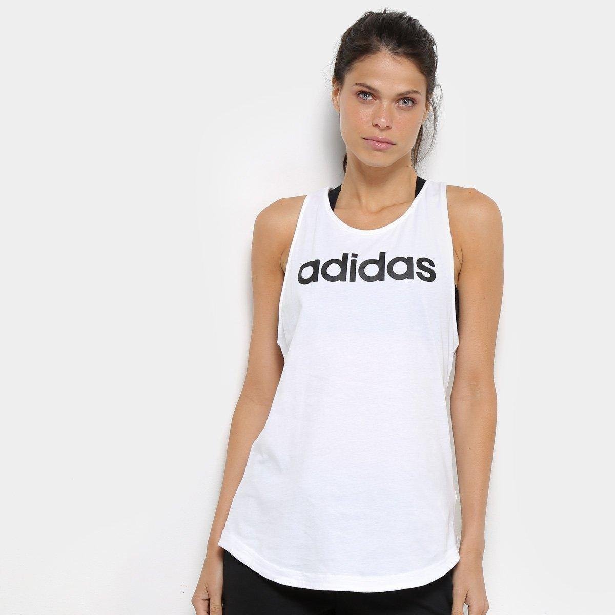 camiseta regata adidas feminina