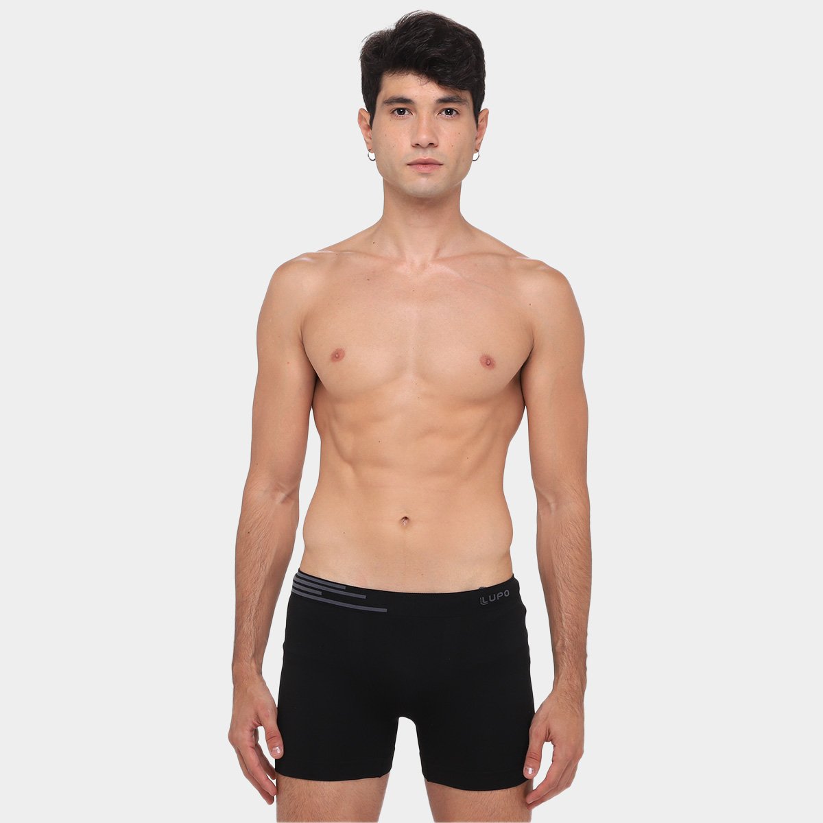 Kit Cueca Boxer Lupo Microfibra Sem Costura 2 Peças - Tam: P - 1