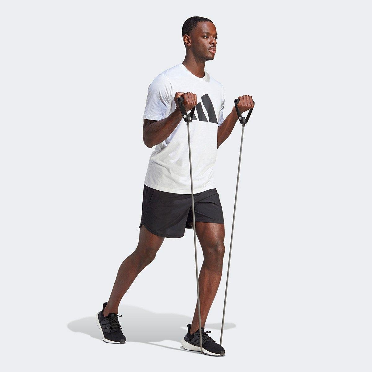 Camiseta Adidas Training Essentials Logo Masculina - Tam: P - 4