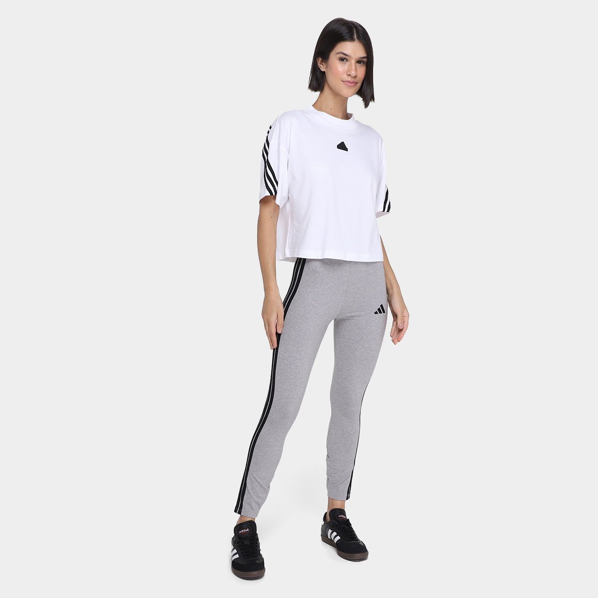 Calça Legging Adidas 3 Stripes Feminina - Tam: P - 3