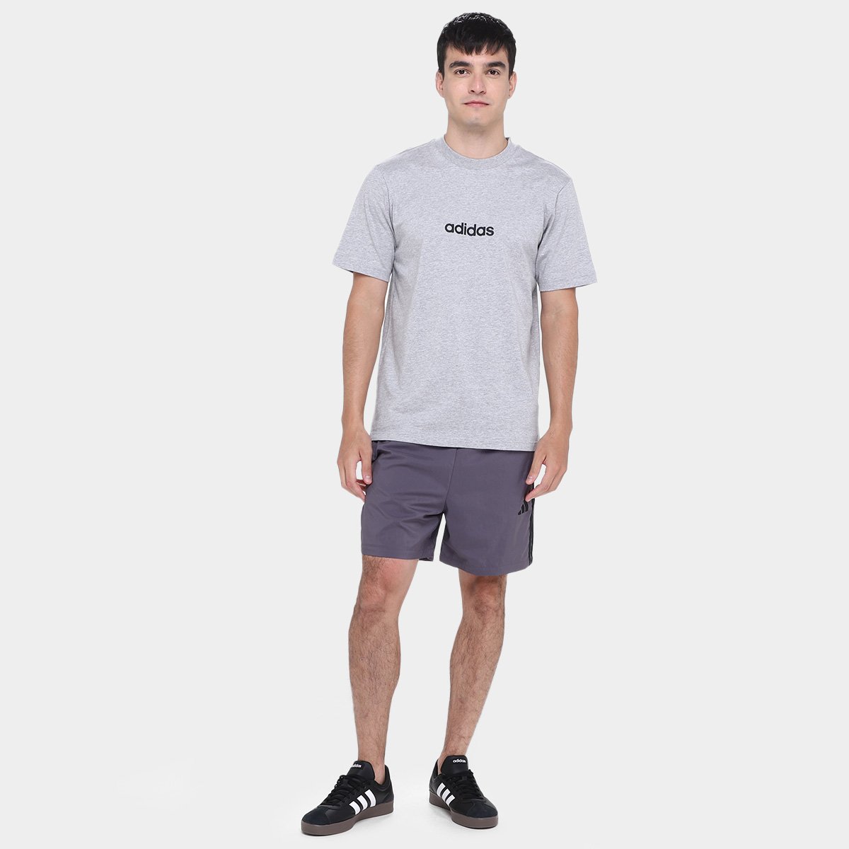 Camiseta Adidas Logo Linear Masculina - Tam: P - 3