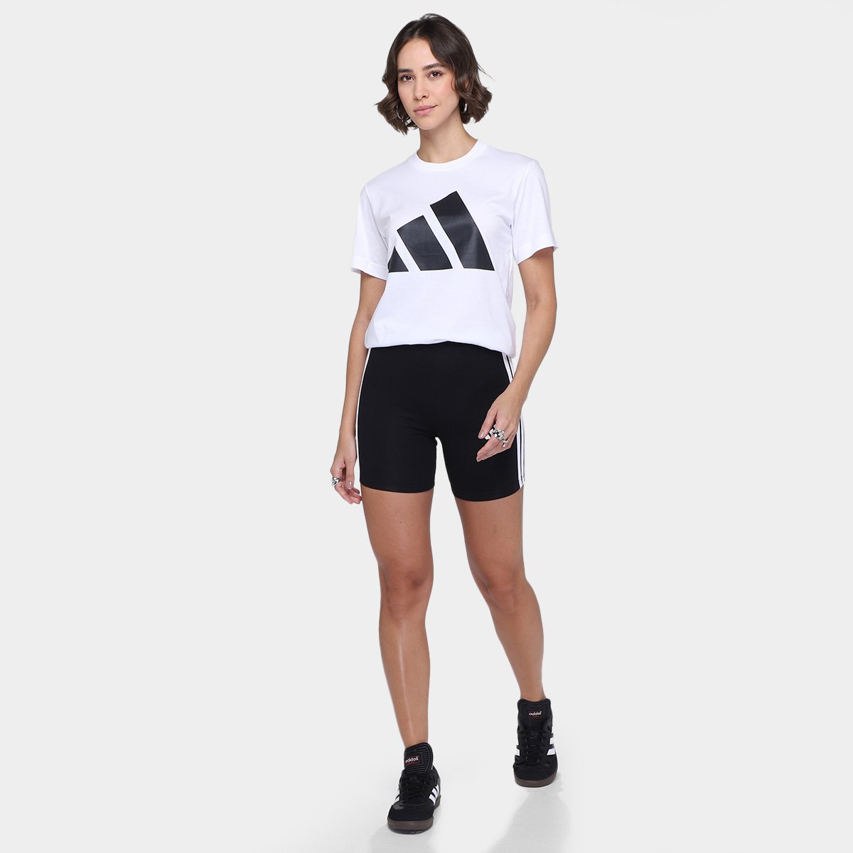 Camiseta Adidas Logo Feminina - Tam: P - 3