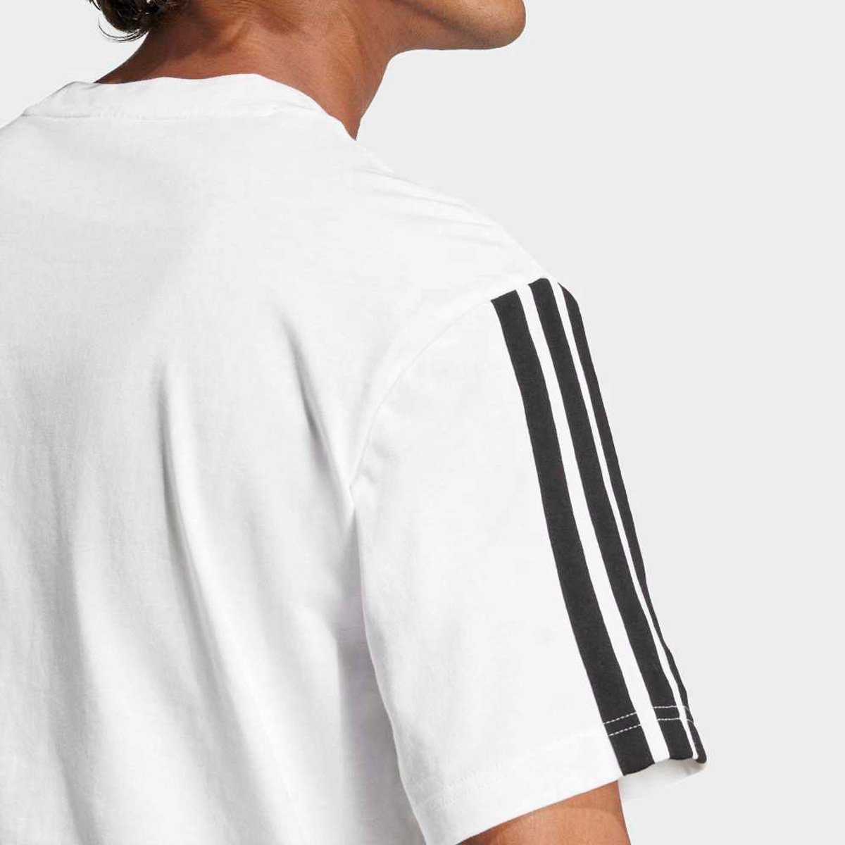 Camiseta Adidas Casual 3 Listras Masculina - Tam: P - 3