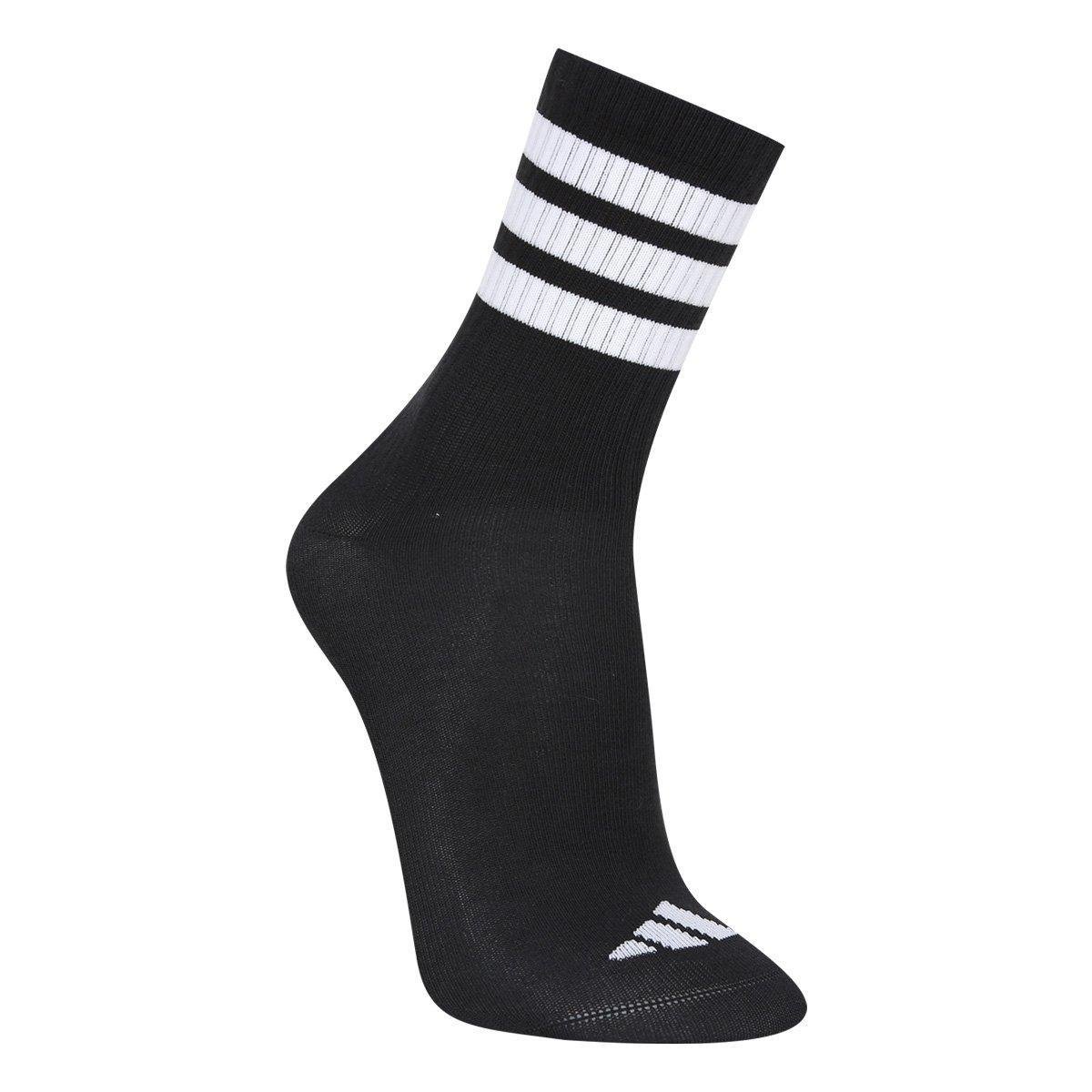 Kit Meia Infantil Adidas Crew Com 3 Pares - Tam: 29/31 - 2