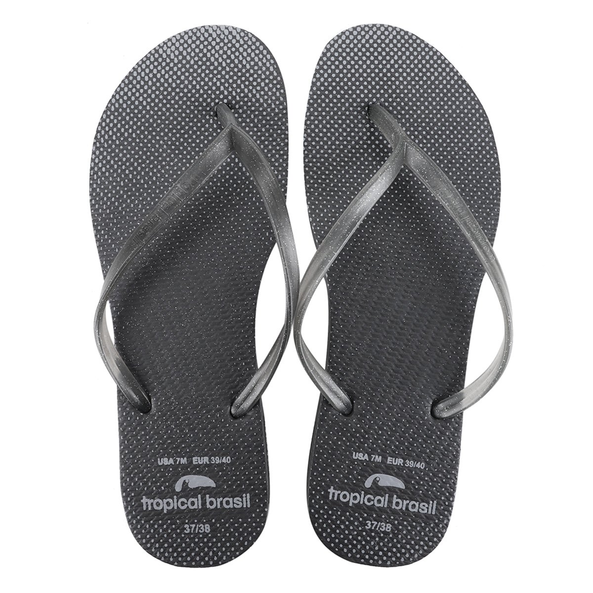 Kit  Chinelo Tropical Brasil Estampado Slim + Bolsa Feminino - Tam: 41/42 - 1