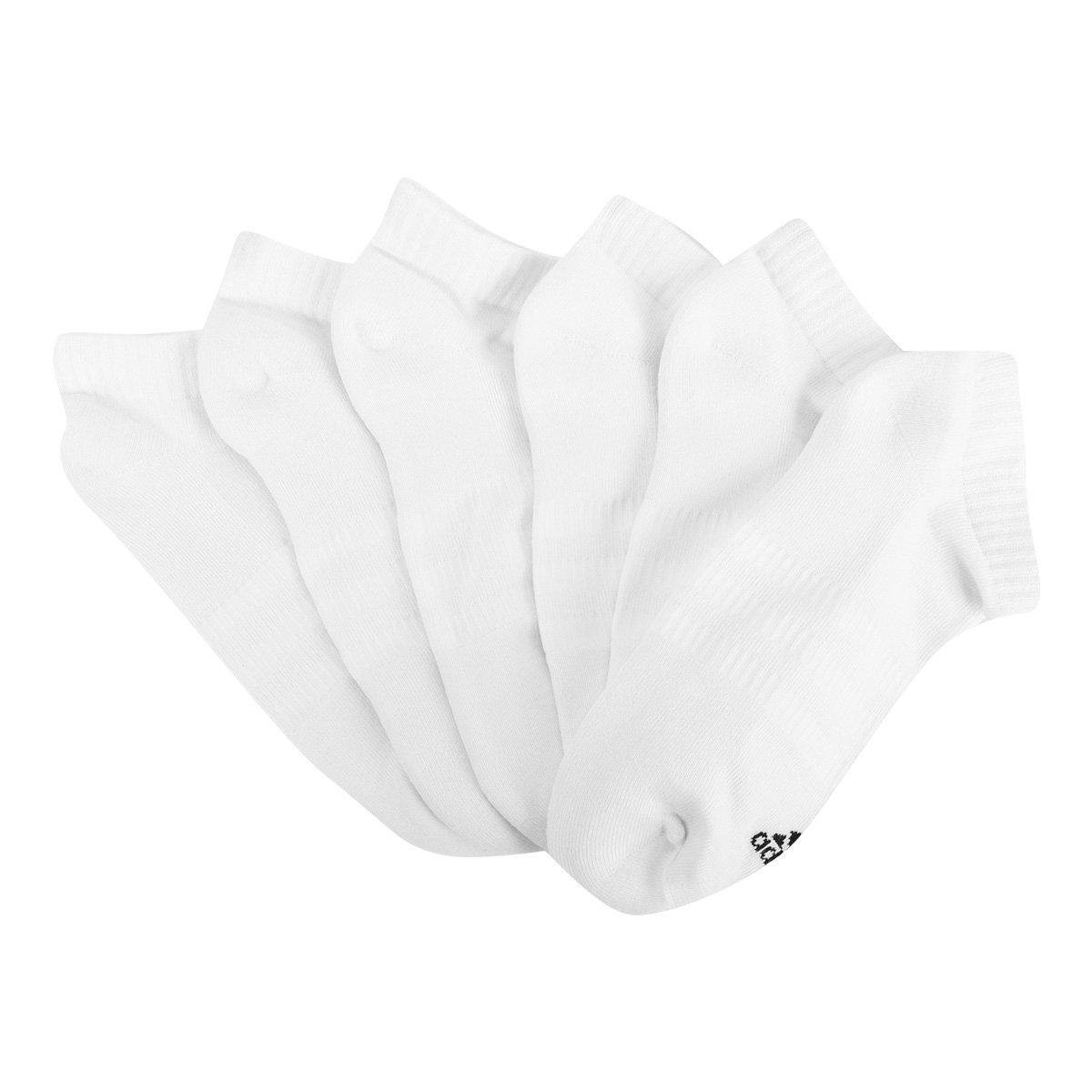 Meia Adidas Cano Baixo C/ 6 Pares - Tam: M - 2