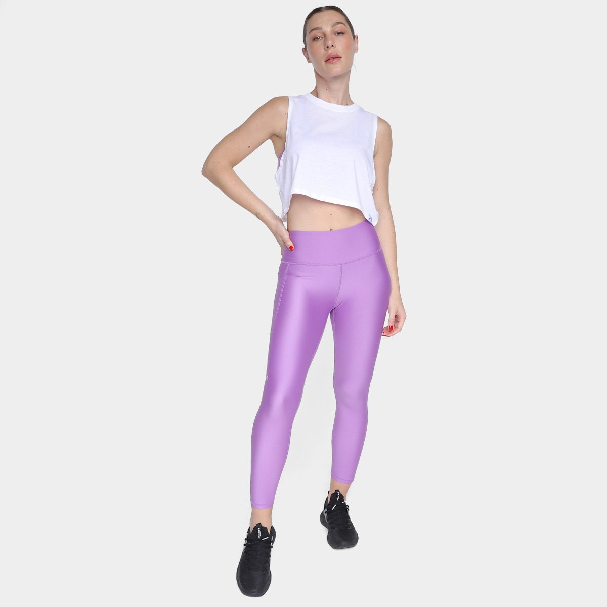 Regata Cropped Under Armour Campus Feminina - Tam: GG - 3