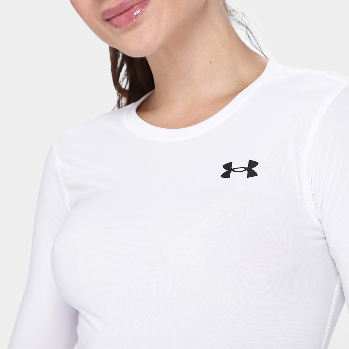Camiseta Under Armour Compressão Manga Longa Feminina - Tam: GG - 2