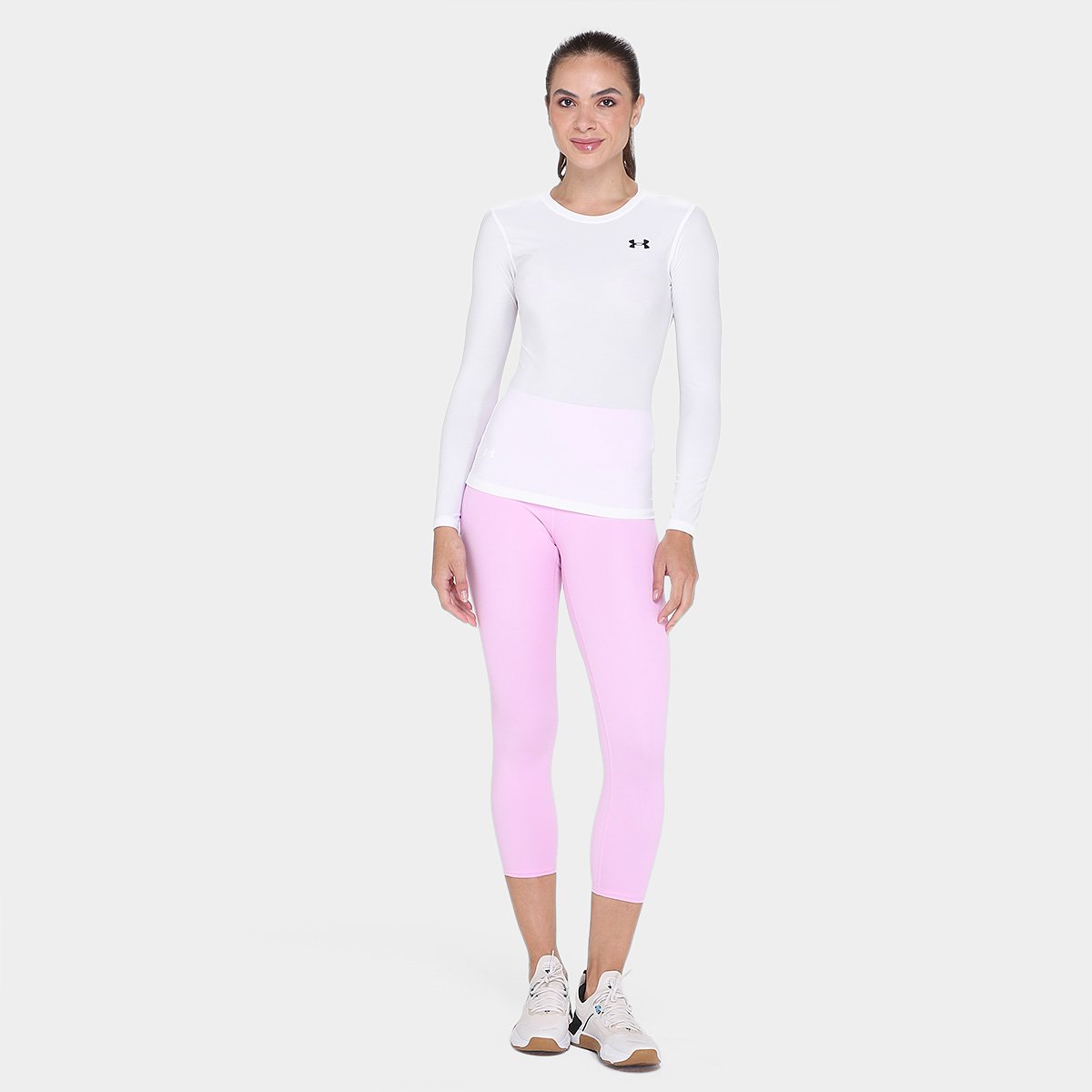 Camiseta Under Armour Compressão Manga Longa Feminina - Tam: GG - 3