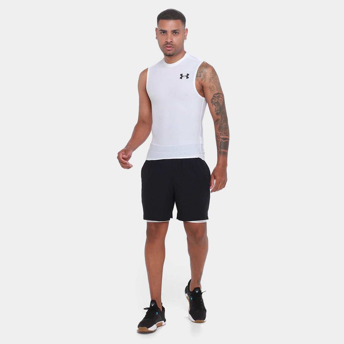 Regata Under Armour HG OG Compressão Masculina - Tam: P - 3