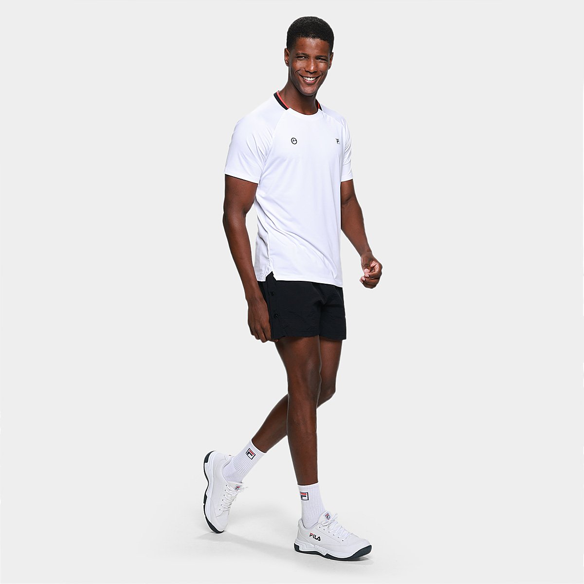 Camiseta Fila Match Ao Ro 26 Masculina - Tam: GG - 4
