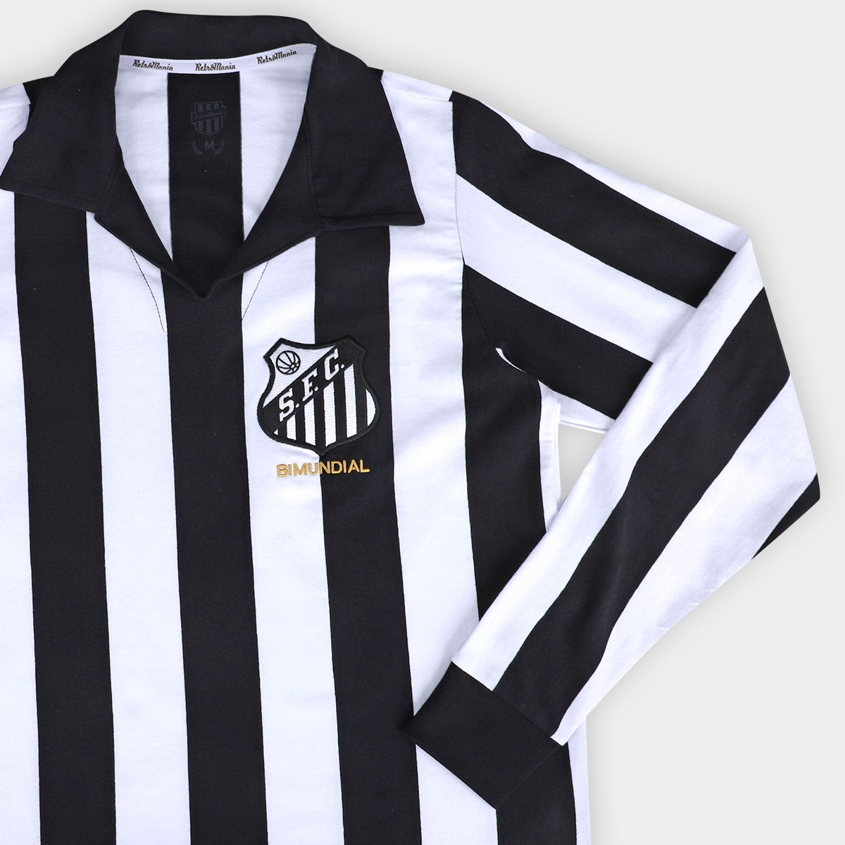Camisa Santos 1963 Bi Mundial Manga Longa Masculina - Tam: P - 4