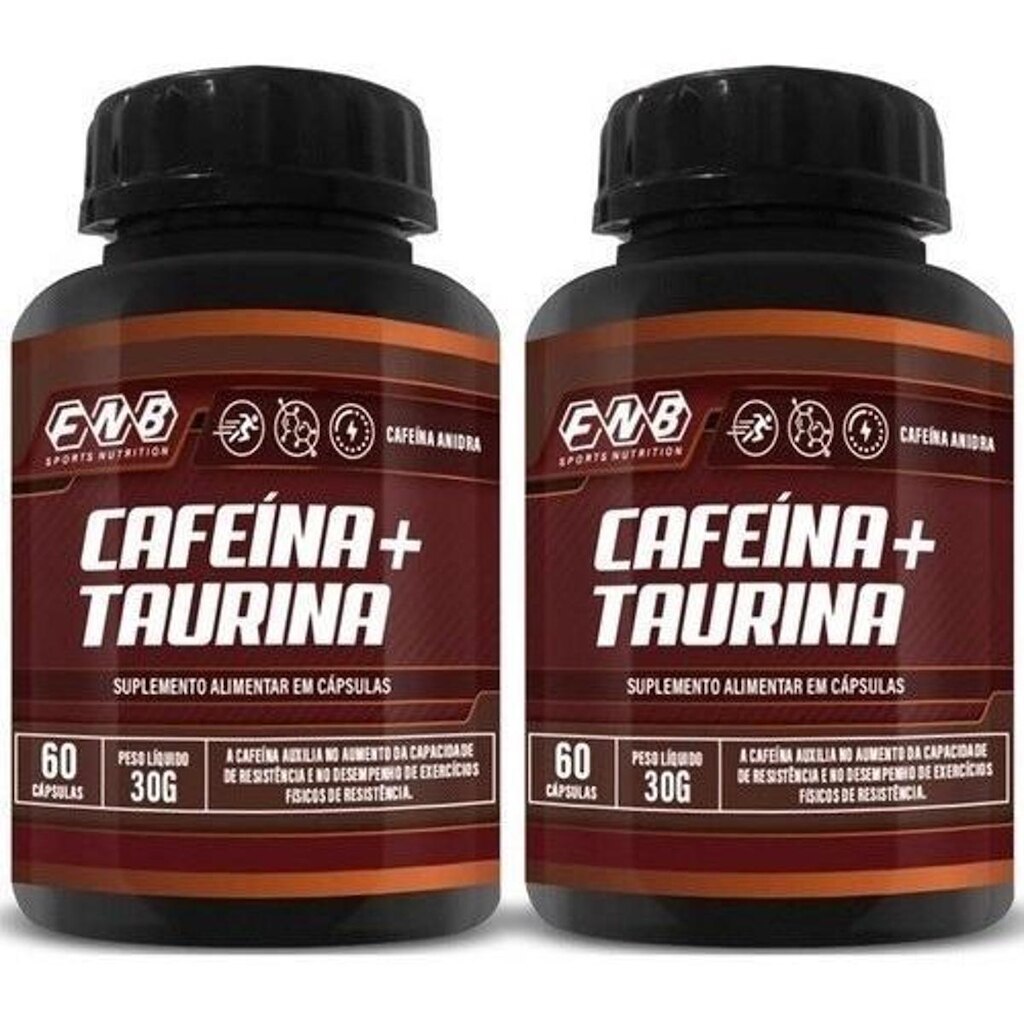 2x Cafeina + Taurina 60 Capsulas - Sem