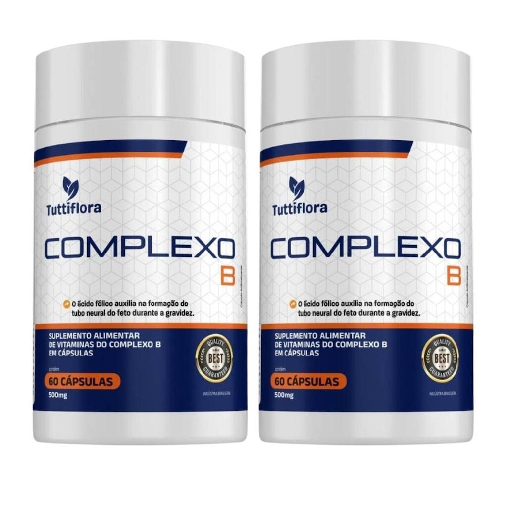 2x Complexo B (B1, B2, B3, B5, B6, B7, B9, B12) 60 Caps Tuttiflora