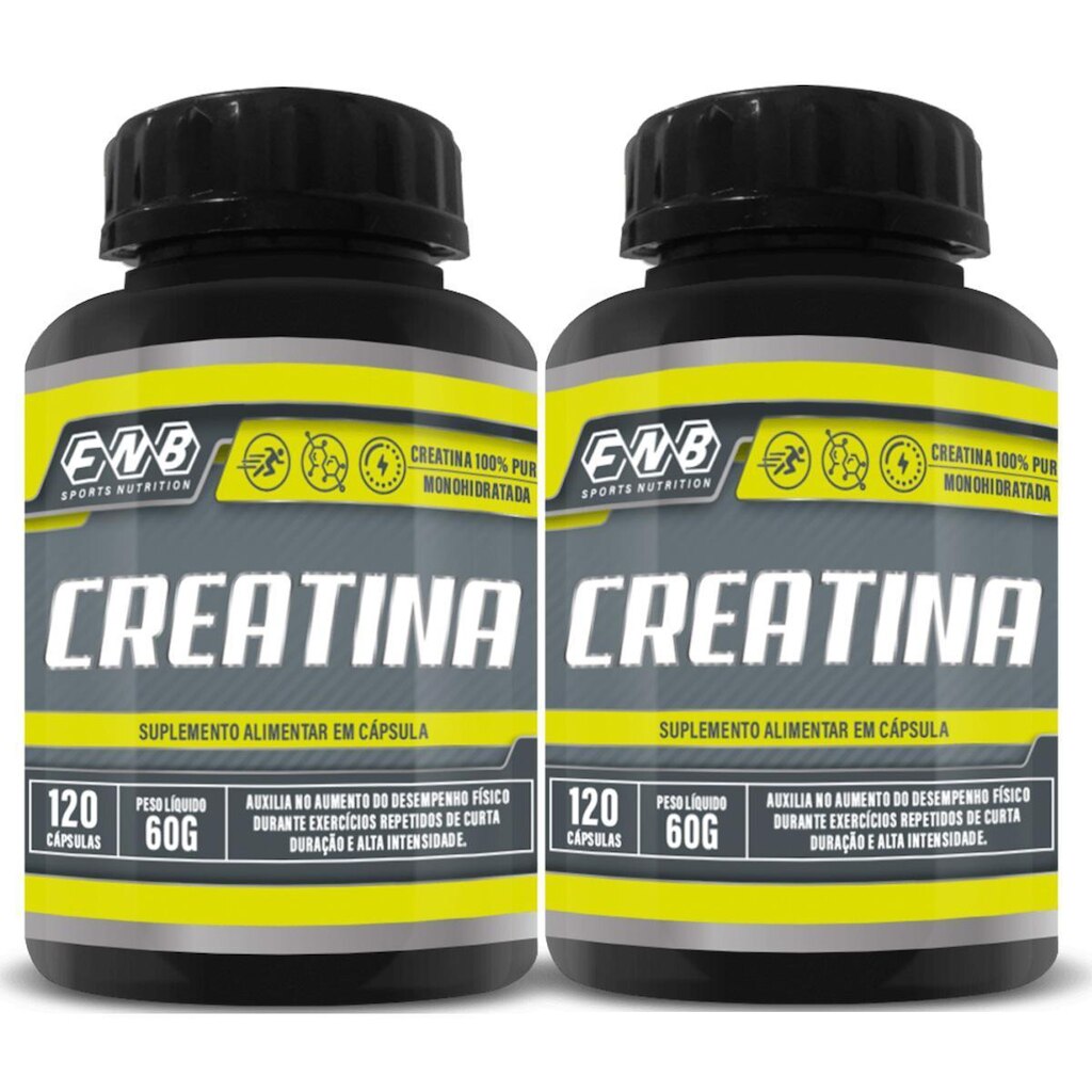 2x Fnb Creatina 100% Pura MonoHidratada 120 Capsulas 500mg
