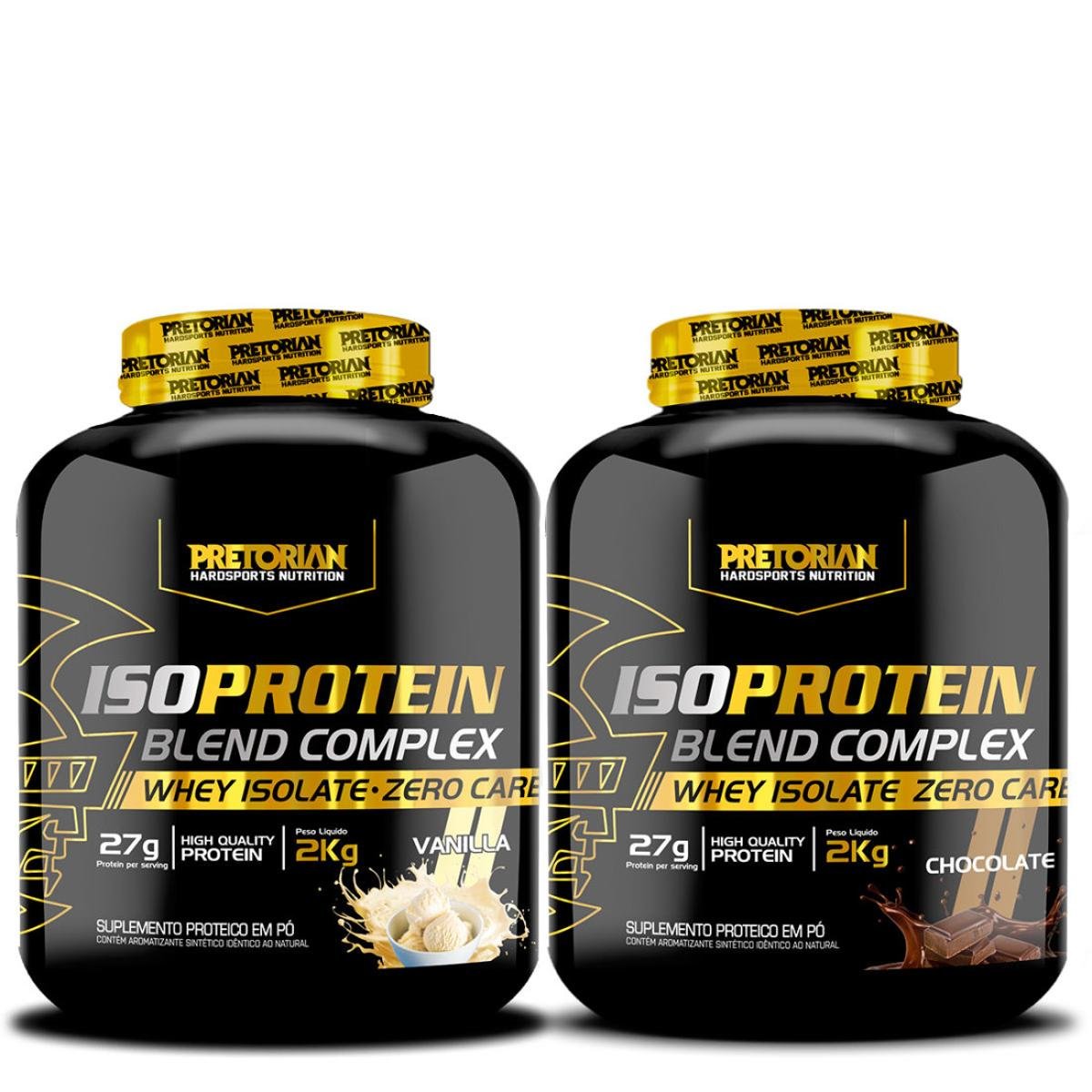 2x ISO Protein Zero Carb 2kg Pretorian Nutrition Baunilha e
