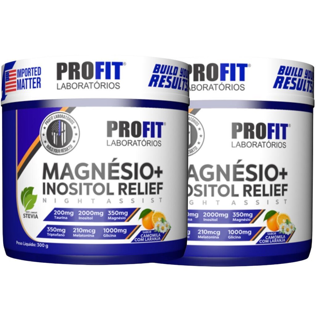 2x Magnésio 300g Com Inositol Profit