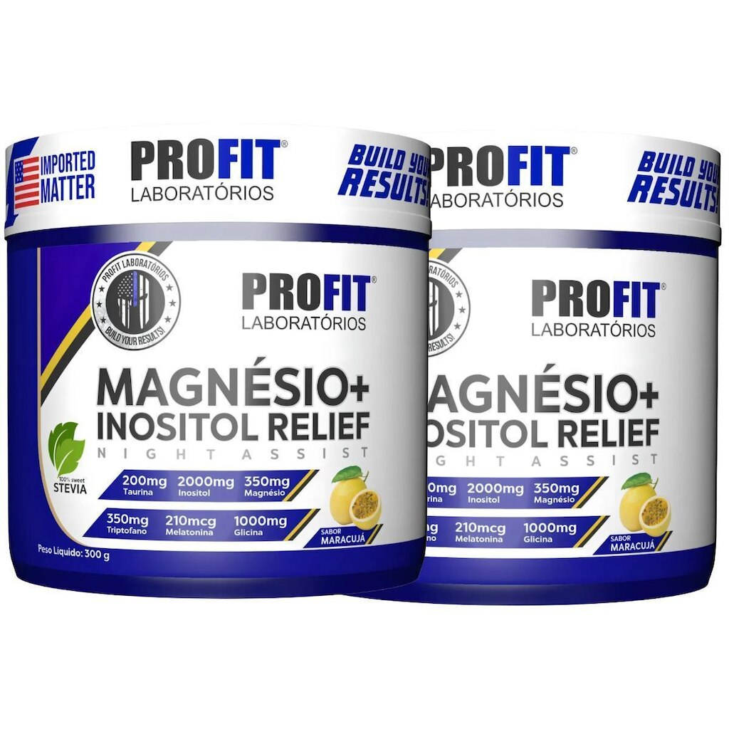2x Magnésio 300g Com Inositol Profit
