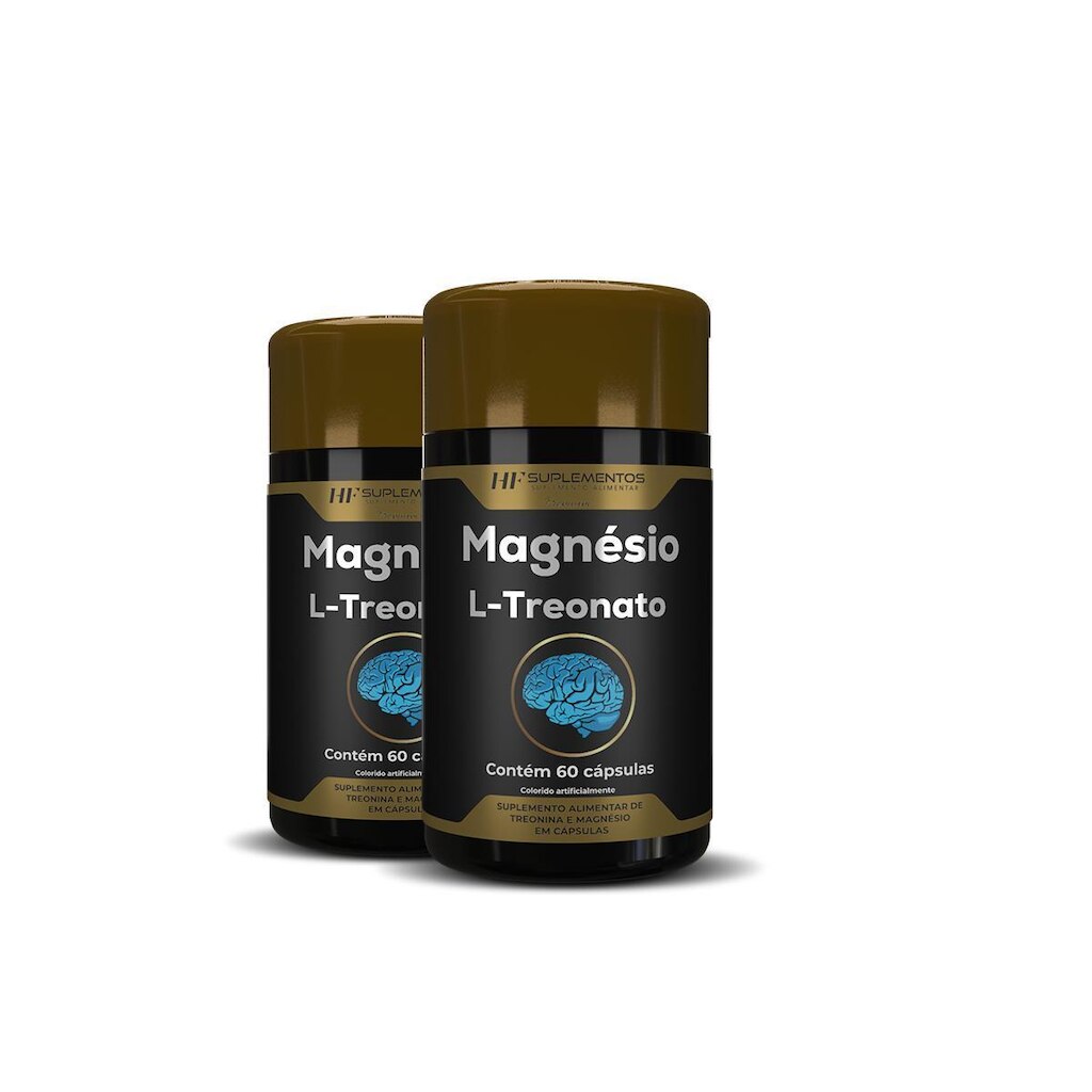 2X MAGNESIO TREONATO 60CAPS HF SUPLEMENTOS