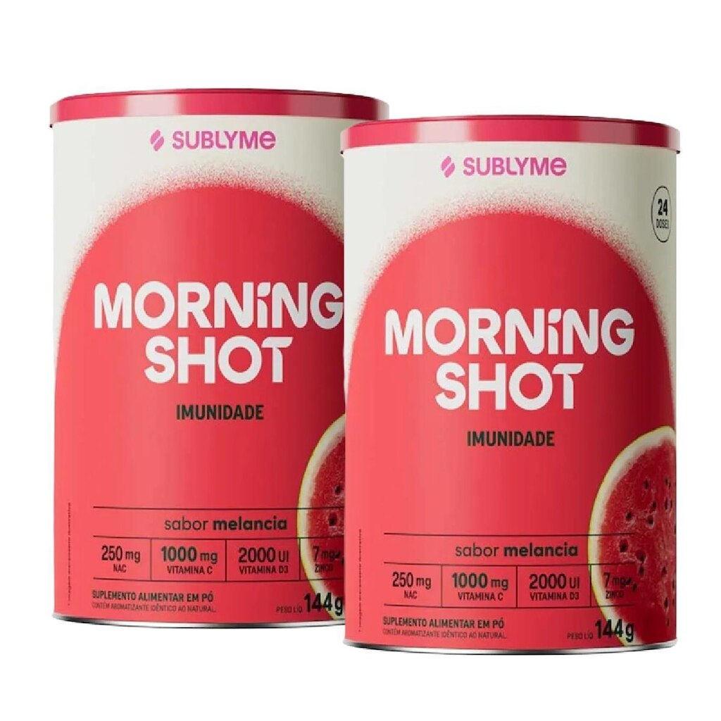 2x Morning Shot Melancia - Sublyme 144g