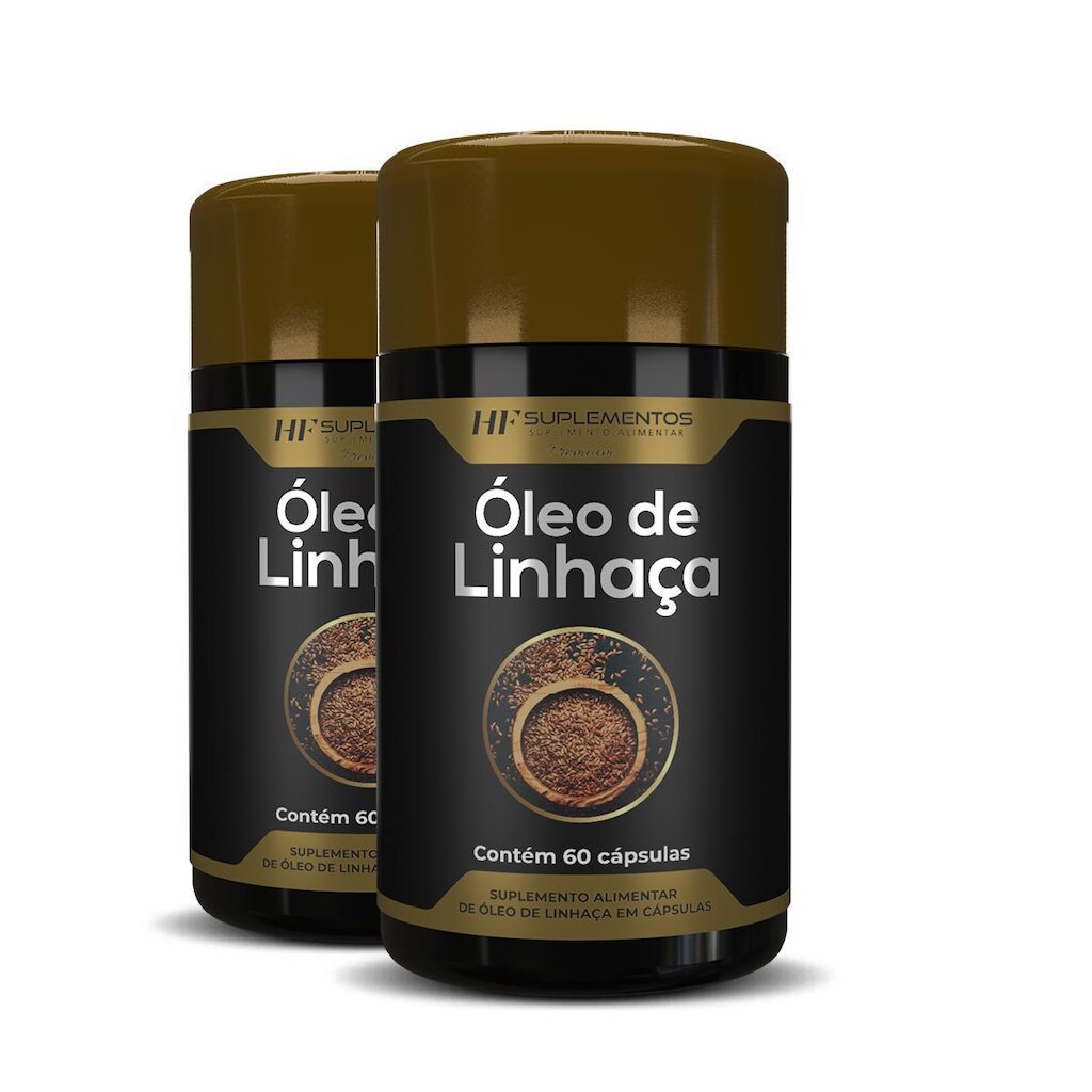 2X OLEO DE LINHAÇA 60CAPS PREMIUM HF SUPLEMENTOS