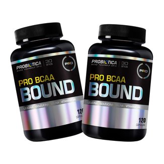 2x Pro Bcaa Bound - 120 Cápsulas - Probiótica