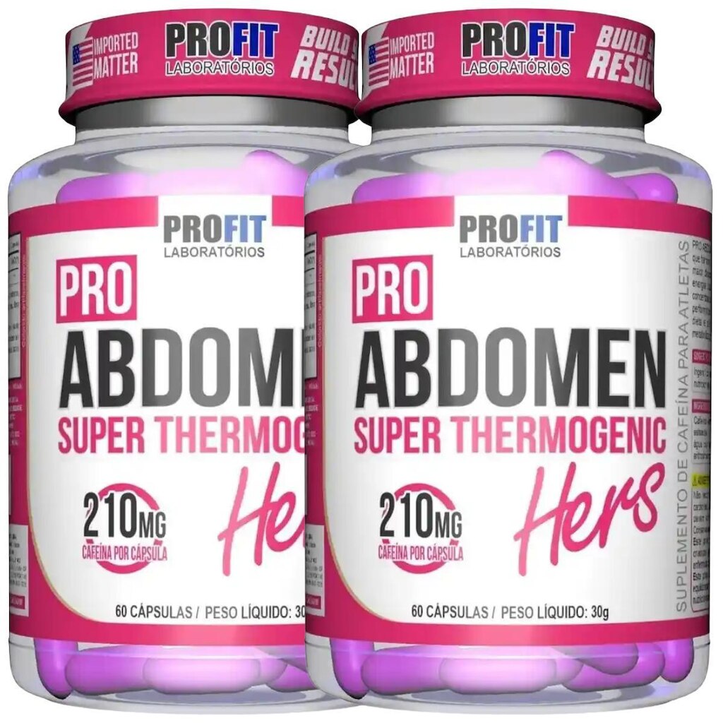 2X TERMOGÊNICO PRO ABDOMEN HERS 60 CÁPSULAS PROFIT