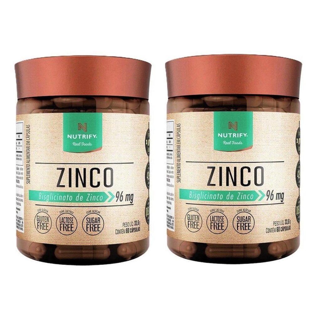 2x Zinco - Nutrify 60 cápsulas