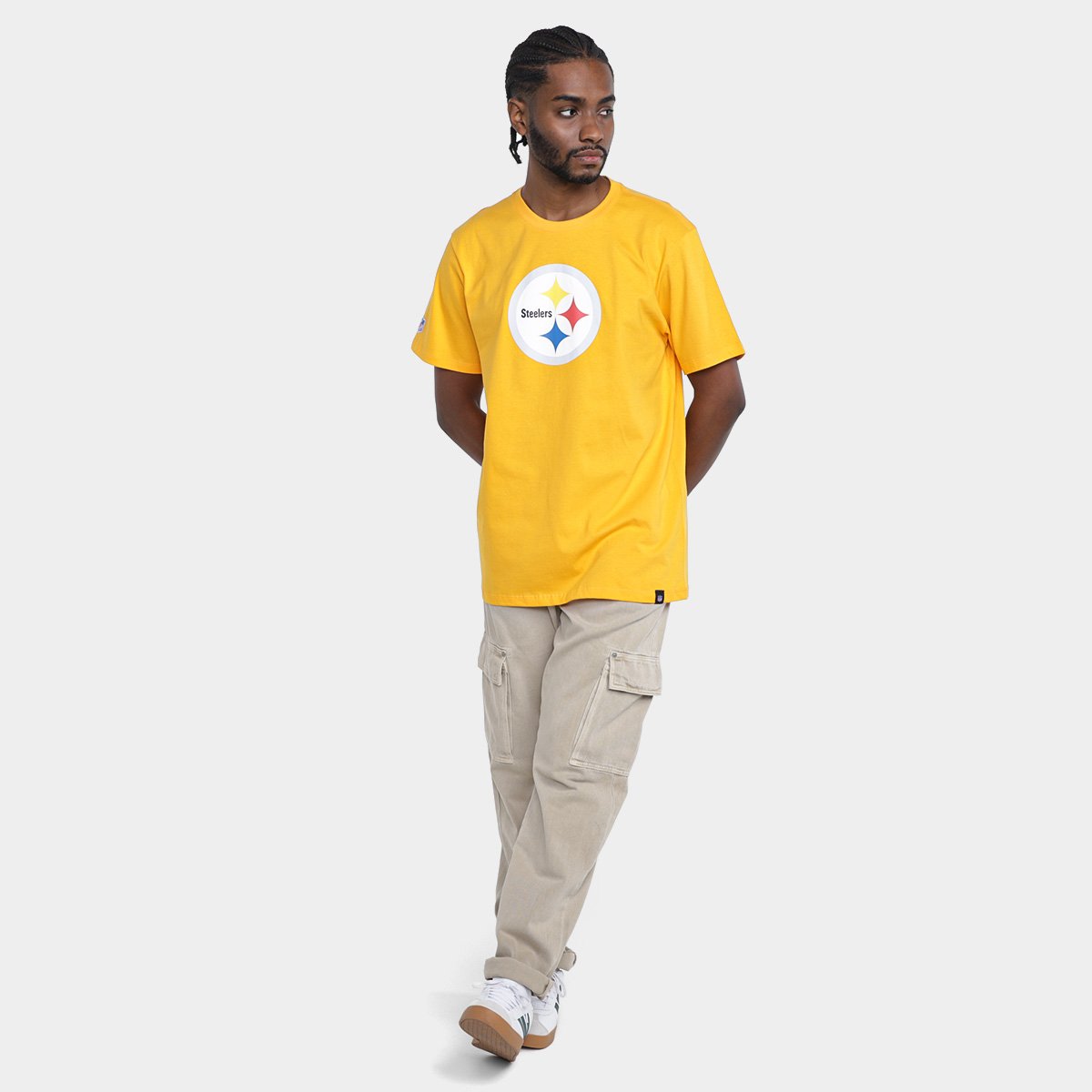 Camiseta NFL Pittsburgh Steelers Logo Masculina - Tam: P - 3