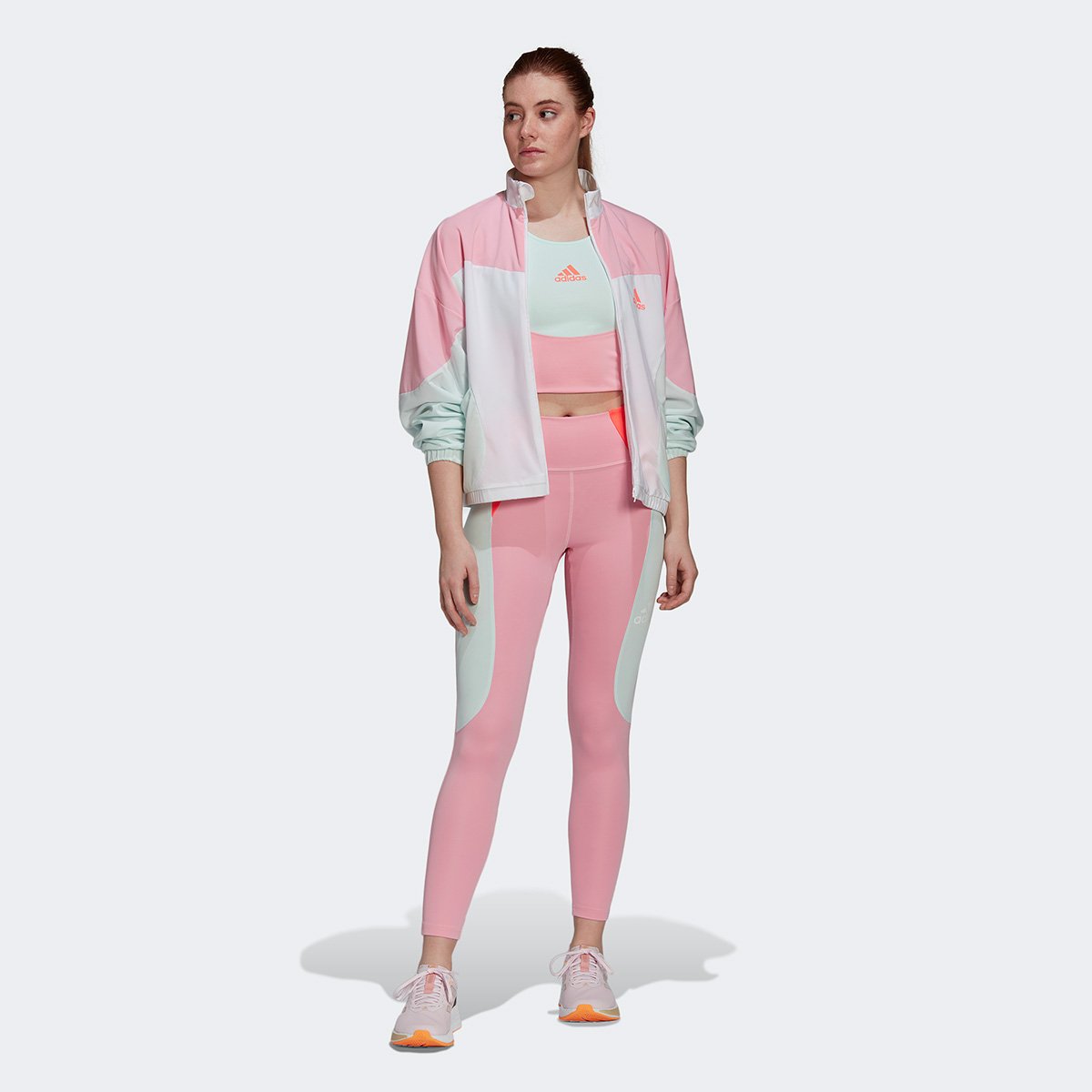 Calça Legging Adidas Colorblock Feminina - Tam: P - 4