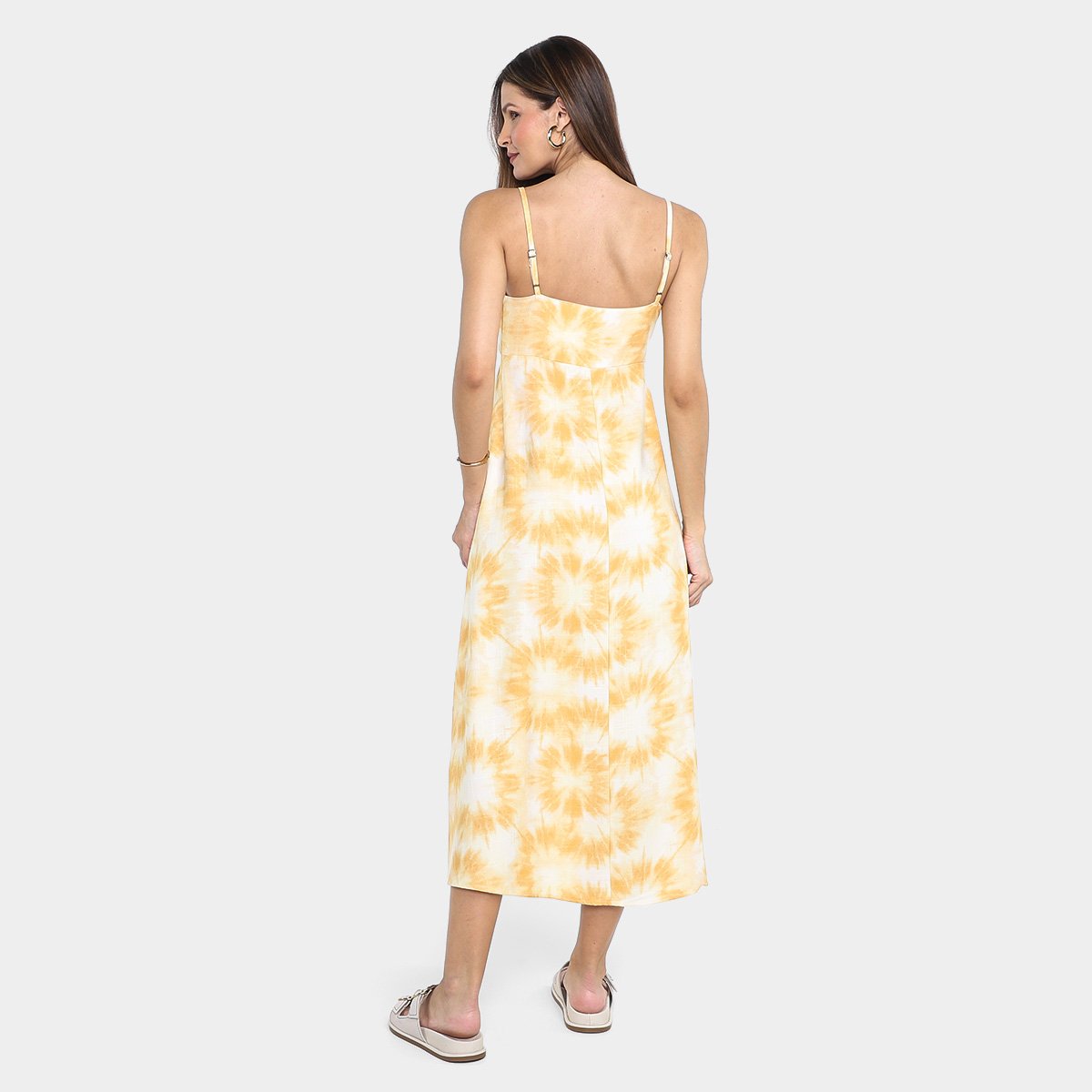 Vestido Midi Hering Tie Dye - Tam: G - 1