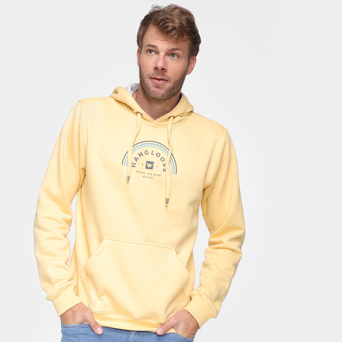 Moletom Hang Loose C/ Capuz Masculino
