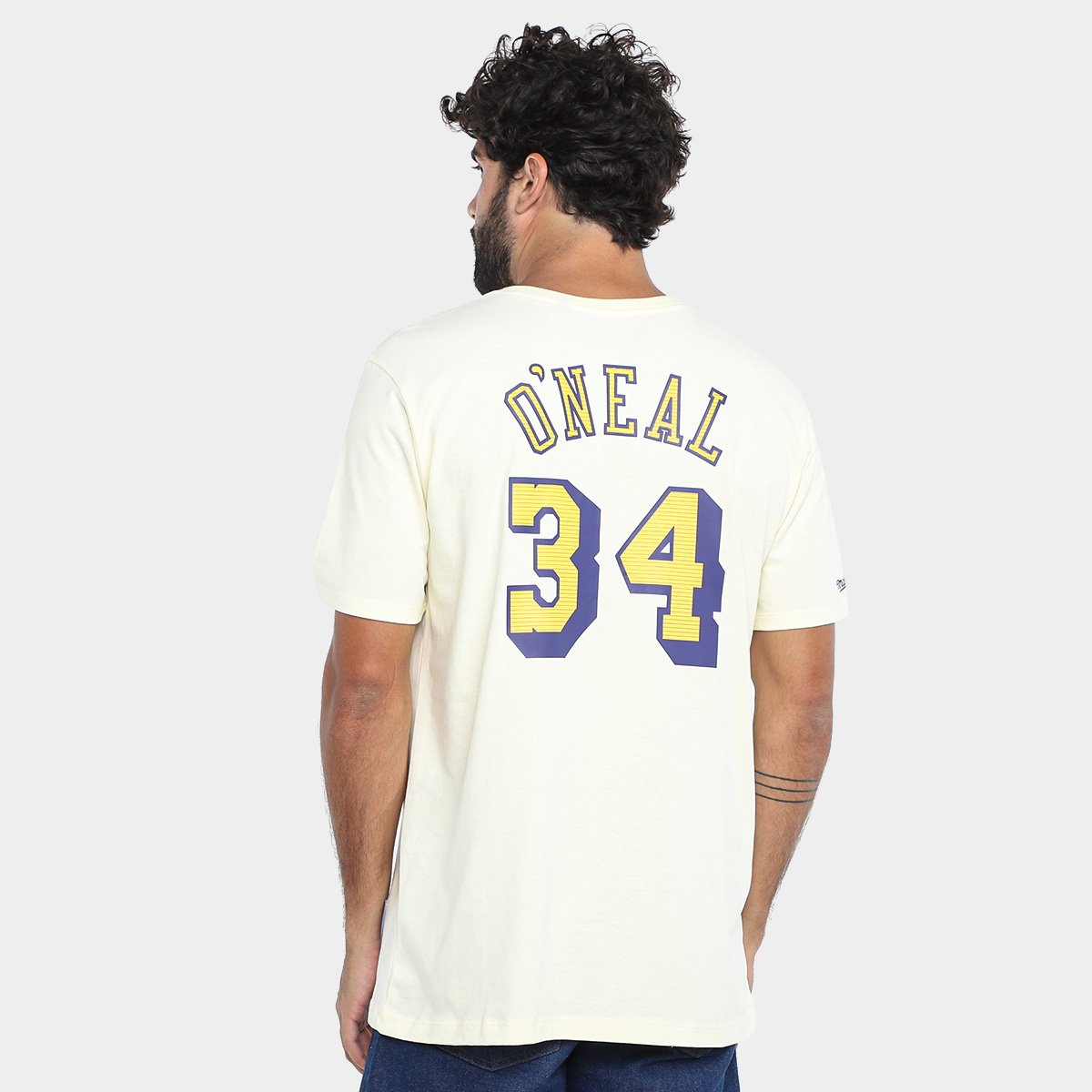 Camiseta Mitchell & Ness LA Lakers O'Neal Masculina - Tam: P - 1
