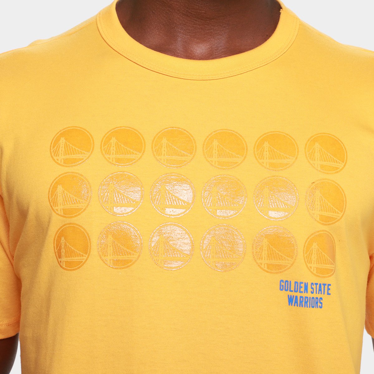 Camiseta NBA Golden State Warriors Mitchell & Ness Masculina - Tam: P - 2