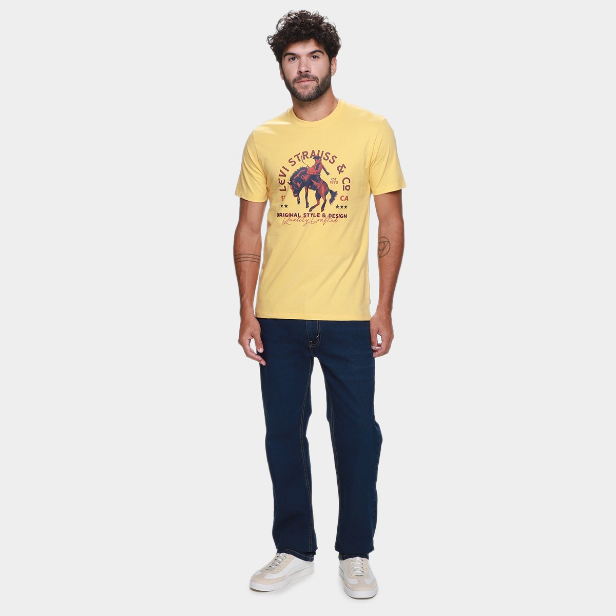 Camiseta Levis Graphic set-in Neck Masculina - Tam: P - 3