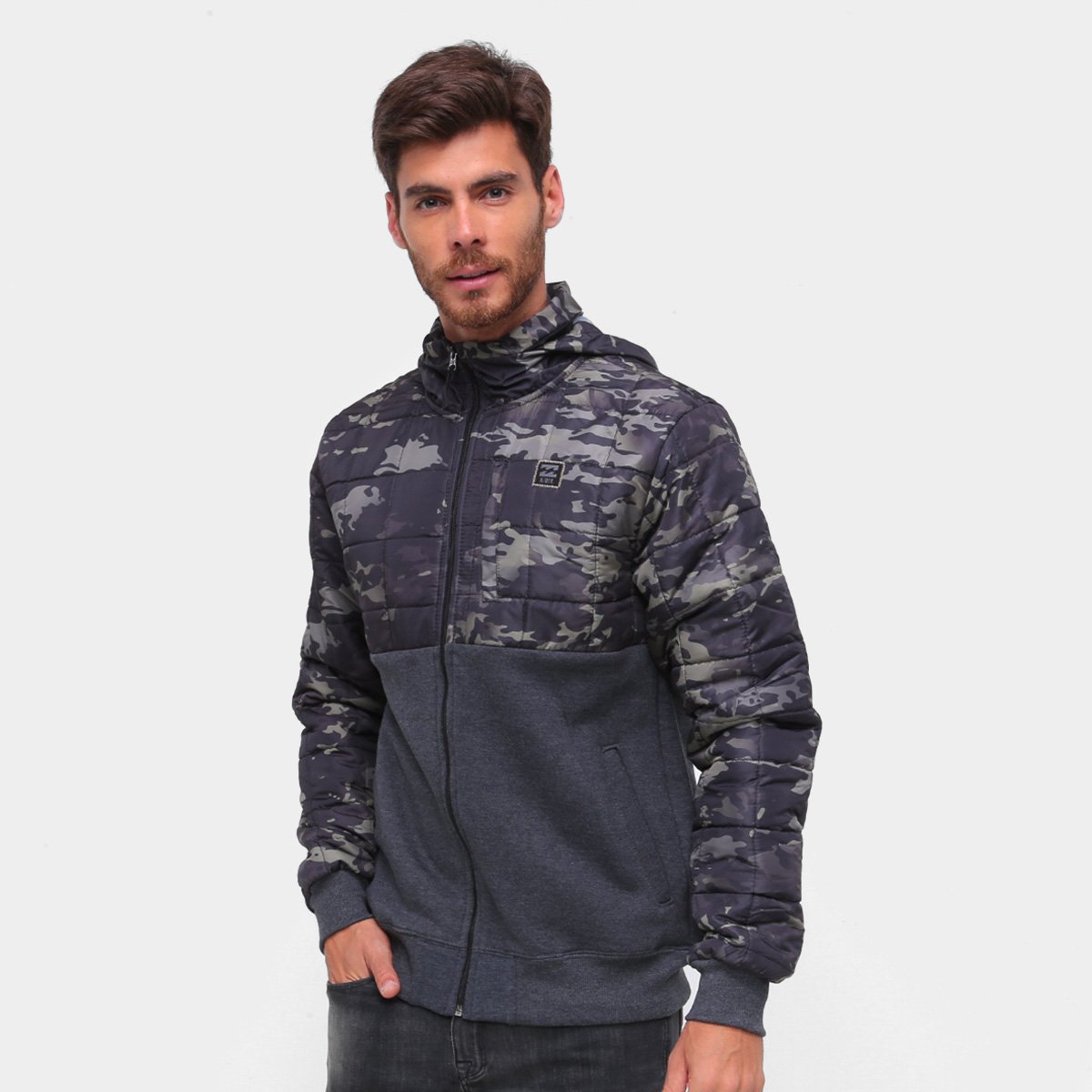 Jaqueta Billabong Boundary Zip Masculina