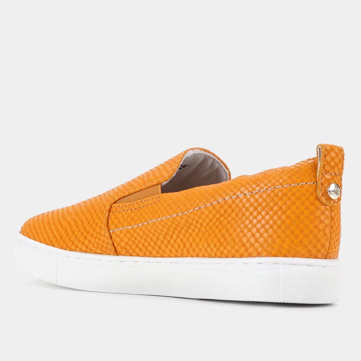 Tênis Couro Jorge Bischoff Slip On Croco Feminino - Tam: 34 - 4